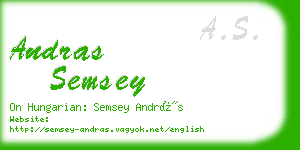 andras semsey business card